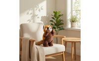 Lesser Panda Stuffed Toy Soft Lesser Panda Stuffed Animal Toy Plushie with Striped Tail Fuzzy Cuddly for Children, Birthday Gift