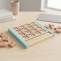 Sudoku Puzzle Game Set  Wood   Sudoku Board Paint Math Learning Toy for Preschoolers