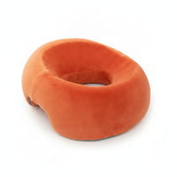 Contoured Prone Massage Pillow Soft Textile Cover Donut Face Cradle Pillow