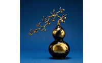 Double Gourd Ornament Marbled Accents Double Gourd Decor Freestanding Ornament