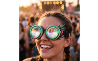 Steampunk Goggles Pointed Goggles with Spikes Mirrored Eyewear for Cosplayers, Entertainers