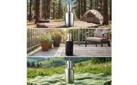 Reusable Metal Bottle with Swing-Top Homebrew Swing-Top Bottle Barware Beverage Container Compact for Home Bar, Picnics