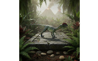 Hand Painted Dilophosaurus Figure Realistic Dinosaur Model Prehistoric Dinosaur Figurine for Boys, Kids, Collectors, Desk Decoration, Classroom