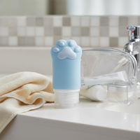 Silicone Travel Bottles for Lotion, Shampoo, and Cosmetics - Leak-Proof & Portable