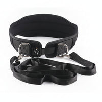 Adjustable Squat Deadlift Belt Side Rings Padded Weight Belt Black Fitness Gear Slip Resistant for Workouts
