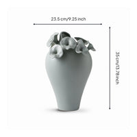 Ceramic Vase Artisanal Minimalism Decorative Vase Organic Vessel for Home Decor, Tabletop
