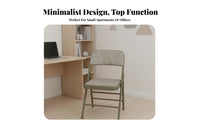 Foldable Backrest Chair Foldable Design Household Furniture Space-Saving Portable Seat for Students, Office Workers, Bedroom, Small Areas, Kitchen