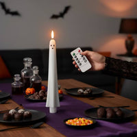 Ghost Taper Candles Flickering Ghost Candles Tall for Mantel