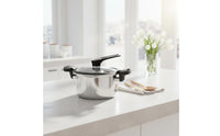 Mini-Pressure Pot Thickened Layered Bottom Mini Pressure Pot Stainless Steel Soup Pot No Coating for Families