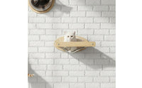 Wall Mounted Cat Steps Solid Wood Wooden Cat Perch Space-Saving Pet Furniture for Small Areas, Living Room, Bedroom