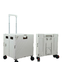 Foldable Outdoor Camping Cart with Telescopic Handle and Stair Wheels