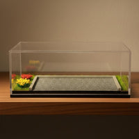 Parking Lot Diorama Box Shielded 1/64 Car Diorama Acrylic Cover 1/64 Car Display Case for Collectors
