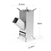 Portable Compact Cooker Efficient Combustion Biomass-Fueled Camp Cooker Lightweight Camping for Campers, Survivalists
