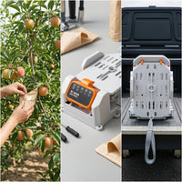 Compact Fruit Bag Mouth Opener Portable Automatic Bag Opener with Strap Space-Saving Bagging Tool Sturdy for Orchardists