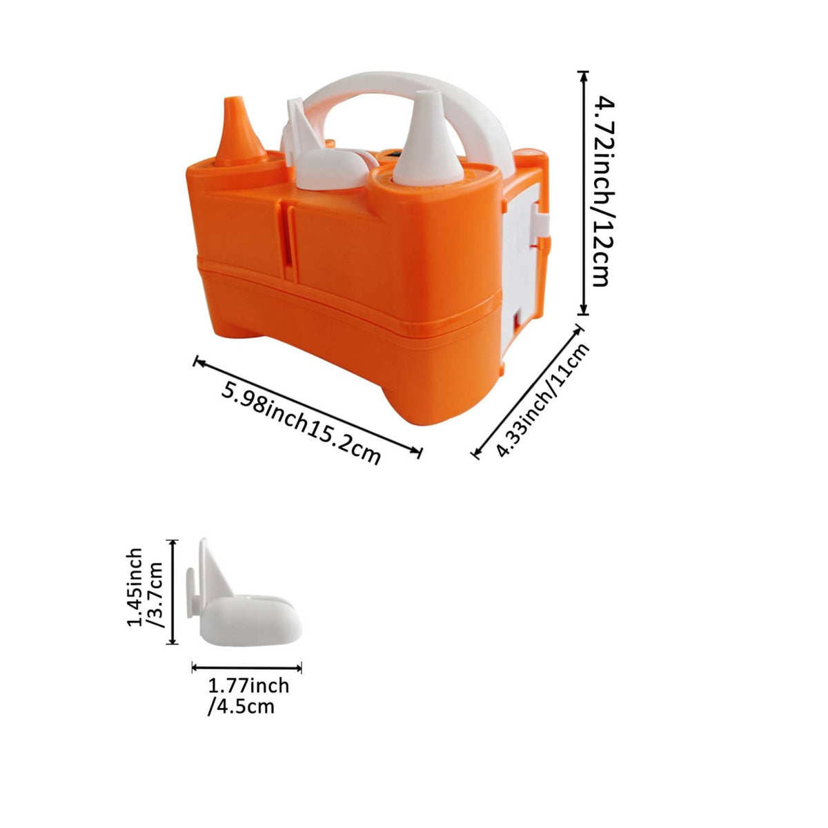 Twin Nozzle Balloon Inflator Compact Electric Balloon Inflator