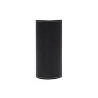 Snap-Button Closure PU Leather Sleeve Cover Textured 250 G Gas Canister Cover Fitted Opening Cylindrical Canister Protector for Campers