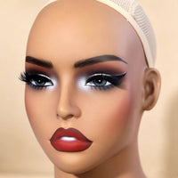 Mannequin Head with Shoulders Molded Neck Mannequin Head Bust Realistic Jewelry Display Bust