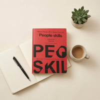 Interpersonal Abilities Book Bold Lettering Red Paperback Book Black Typography Learning Aid