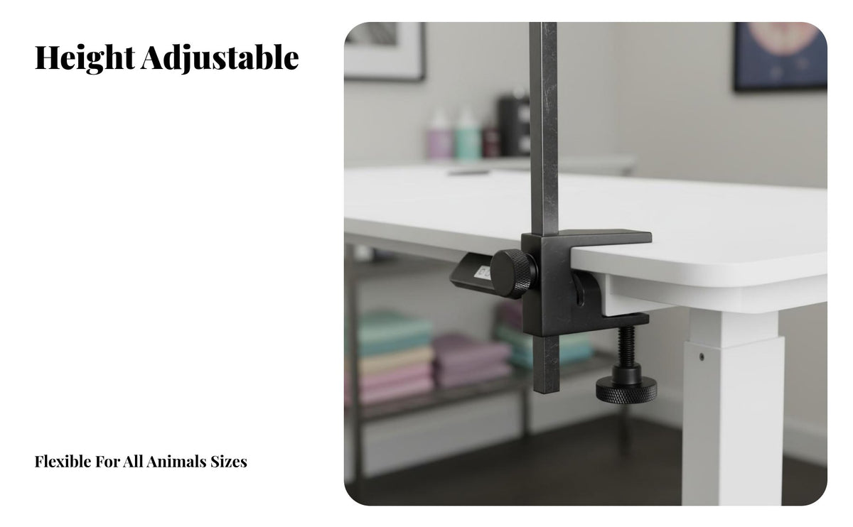 Electric Pet Grooming Table Heavy Duty Height Adjustable Desk Frame Anti-Collision Feature Automated Desk Legs for Students, Study Room