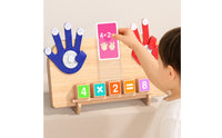 Hands-on Wooden Math Learning Board Detachable Addition Subtraction Board Natural Wood Colorful for Children, Kids