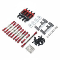 1/16 Scale RC Car Modification Kit Construction Metal Shock Absorber and Link Rod Set Easy Installation for Rough Terrain