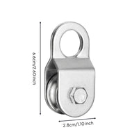 12 Pieces Single Sheave Pulleys Heavy Duty Small Lifting Pulleys Smooth Surface Rigging Hardware for Workshop