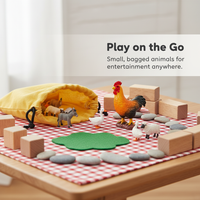 Miniature Farm Animal Figurines Realistic Poultry & Livestock Models for Kids' Play & Decoration