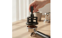 Coffee Needle Distributor with Base Rotating Coffee Needle Distributor Manual Espresso Distribution Tool Wear-Resistant for Baristas