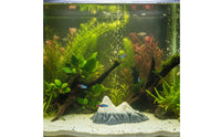 Resin Snow Mountain Easy to Clean Aquarium Mountain Decoration Fade Resistant