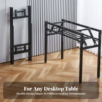 Foldable Design Folding Trestle Leg coil-assistedLoaded Mechanism Table Frame Space-Saving Desk base automaticLocking for Office Managers, Homeowners, DIY hobbyists, Conference Room, Study, Home, Workshop