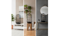Bird Cage with Swing Vertical Bird Cage with Perch Indoor Birdcage for Birds, Home,