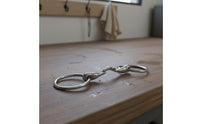 Rust Resistant Stainless Steel Horse Bit Curved Link Loose Loop Snaffle Long-Lasting Loop Snaffle Bit Easy to Clean for Riders, Trainers, Training