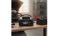 Battery Charger with Clamps 6V 12V 24V Smart Battery Charger Crocodile Clips with Insulation Cover Digital for Car Owners
