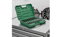20 Pieces 1/2 Drive Impact Socket Set Impact Socket Set with Case Portable Hardware for Home Mechanics