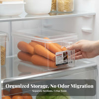 Stackable Produce Crisper Crispness-preservingKeeping Refrigerator Container