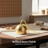 Mini Brass Jingler Long-Lasting DIY Wind Tinkle Part Mini Tinkle Jingler Versatile Use Crisp Sound for Holiday Decoration
