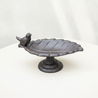 Cast Metal Avian Feeder Freestanding Bird Feeder with Pedestal Sturdy for Gardeners