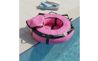 Pink PVC floats Lightweight and Portable Inflatable Dive floats Multiple D-Rings Water Sports Gear for Freedivers, Sea