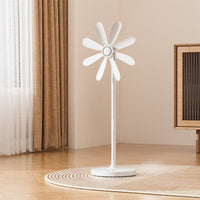 Grille-Less Floor Fan Quiet Function Transformable Pedestal Fan Air Circulator Energy Saving Home Appliance for Students