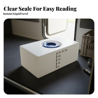 Water Storage Tank Leakproof Rectangular PE Water Container Food-Grade HDPE Storage Cube for RV Owners, Farmers