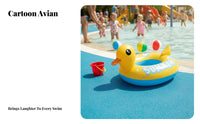 Anti-Rollover Baby Swim Seat Buoy Portable Toddler Swim Float Seat Thickened Material for Babies, Toddlers, Beach