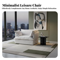 Italian Inspired aesthetic Round rotate Armchair Circular Design Upholstered rotate Armchair Plush Upholstery Single Sofa Comfortable rearrest for Office Workers, Interior Decorators, Living Room, Bedroom, study corner, Apartment