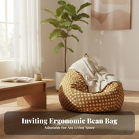 Portable Transformable Lounger Bed Ergonomic ofsign Teardrop Lounger Multi-Positional Bean Bag Machine cleanable Cover for Adults, Stuofnts, Living Room, Balcony, studying corner, Playroom