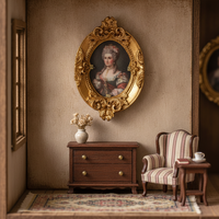Miniature European Style Photo Frame for DIY Crafts and Dollhouse Decor