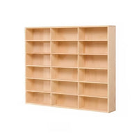 Open Wooden Display Rack Space-Saving Toy Car Display Shelf Slim Long-Lasting for Collectors, Hobby Room, Playroom