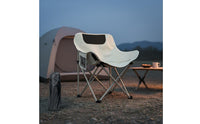 Foldable Moon Chair Carrying Case Included Folding Camping Chair Lightweight Backpacking Seat Tear-Resistant Outdoor Furniture