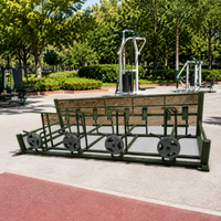 Power Station, multifunctional fitness equipment for park & garden, calisthenics training device, weather-resistant freestanding pull-up bar