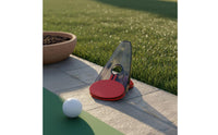 Indoor Outdoor Use Golf Putting Practice Aid Oval Base Golf Putting Practice Aid Translucent Body Sports Training Gear Curved Design for Indoors, Outdoors