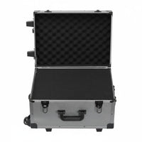 Telescoping Handle Rolling Tool Chest Large Capacity Equipment Case Long-Lasting Transport Container Heavy-Duty for Technicians, Construction Workers, Job Site, Jobsite, Workshop, Mobile