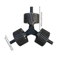 One-Piece Pellet Machine Press Wheel Assembly Replacement Press Wheel with Integrated Shaft Heavy-Duty Hardware for Farmers